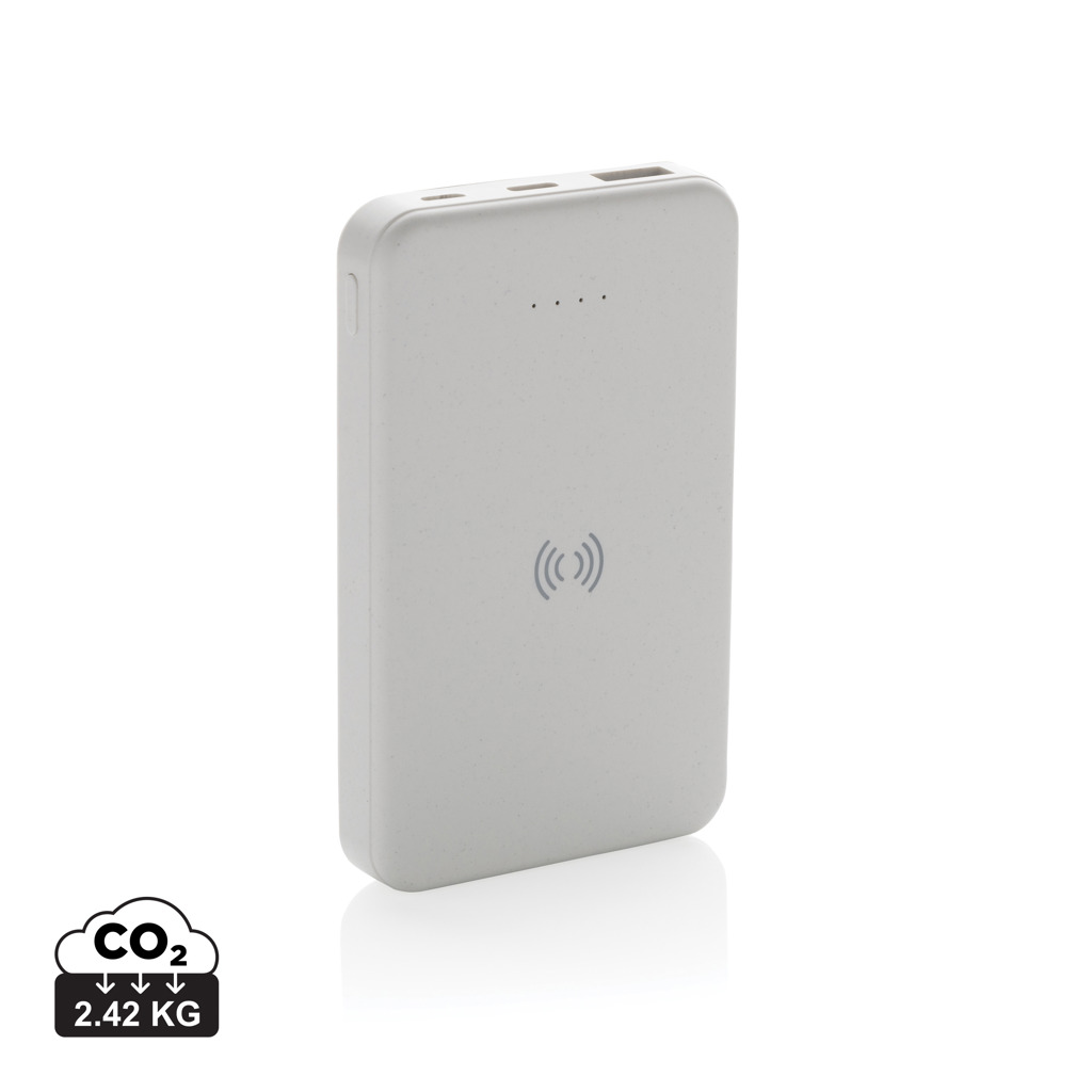 Eco Gifts RCS recycled plastic 5.000 mAh 5W wireless powerbank