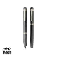 Eco Gifts Swiss peak OSLO recycled stainless steel deluxe pen set