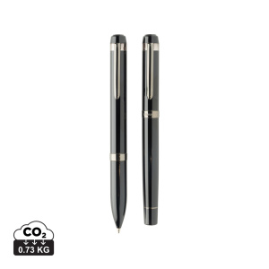 Eco Gifts Swiss peak OSLO recycled stainless steel deluxe pen set