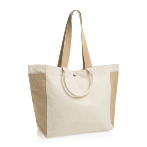 Canvas BEAU AWARE™ 400gsm recycled canvas all-round shopper